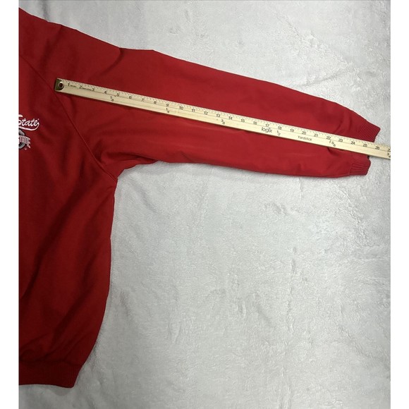 Pro Edge Ohio State Red & Black Reversible Pullover Windbreaker Jacket Size XL - Picture 7 of 9